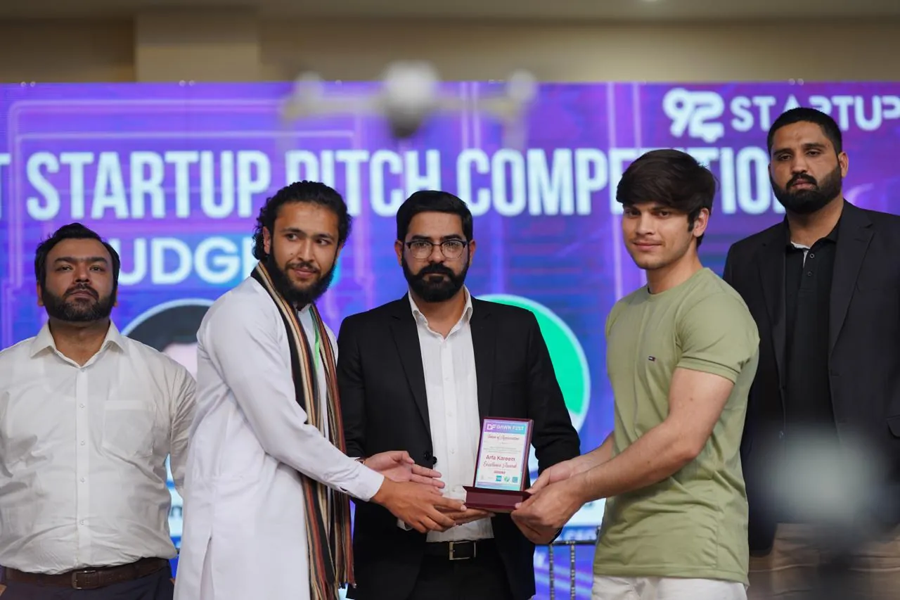 awarding at 92 Startup Pitch Competition